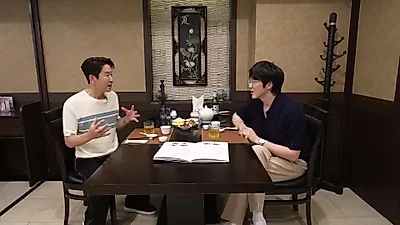 Una reunión de copas entre Sung Si-kyung y Shin Dong-yup en Hongbok, cerca de la estación Hoehyeon.