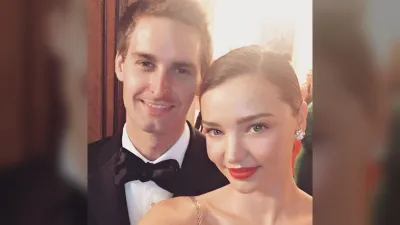 La pareja Miranda Kerr y Evan Spiegel, valorada en 840.000 millones de wones