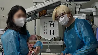 De 690g a un prematuro extremo a 3.18kg, el hijo de Kang Joon-woo