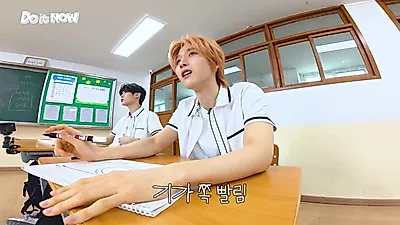 NOWZ, Special 'School' Concept Class... From Drawing Quizzes to Food Stacking