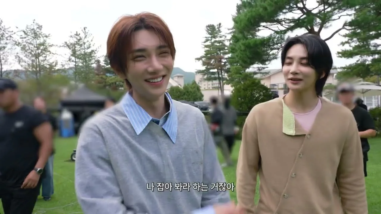 정한·조슈아, 기묘한 무드 속 촬영…자연 속에서 나눈 엉뚱한 대화