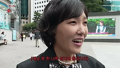 コメディアンのイ・ウンジが江南で後輩のキム・ギュウォンと再会