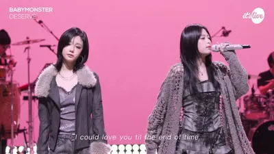 BabyMonster delivers emotional band version of pop ballad DESERVE on it's Live