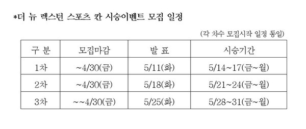 쌍용차, 더 뉴 렉스턴 스포츠 칸 시승 체험 이벤트 개최 (사진 1)