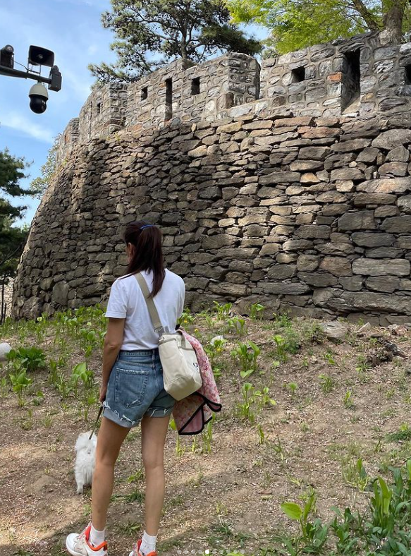 고소영, 반려견과 남산 산책.... 남편 장동건은? (사진 2)
